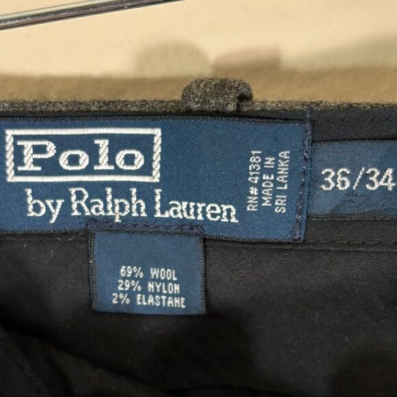 Polo by Ralph Lauren Wool  Gray Dress Pants Size 36 - Picture 6 of 7
